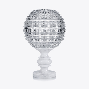 New Antique Solar Vase Baccarat in Crystal Clear