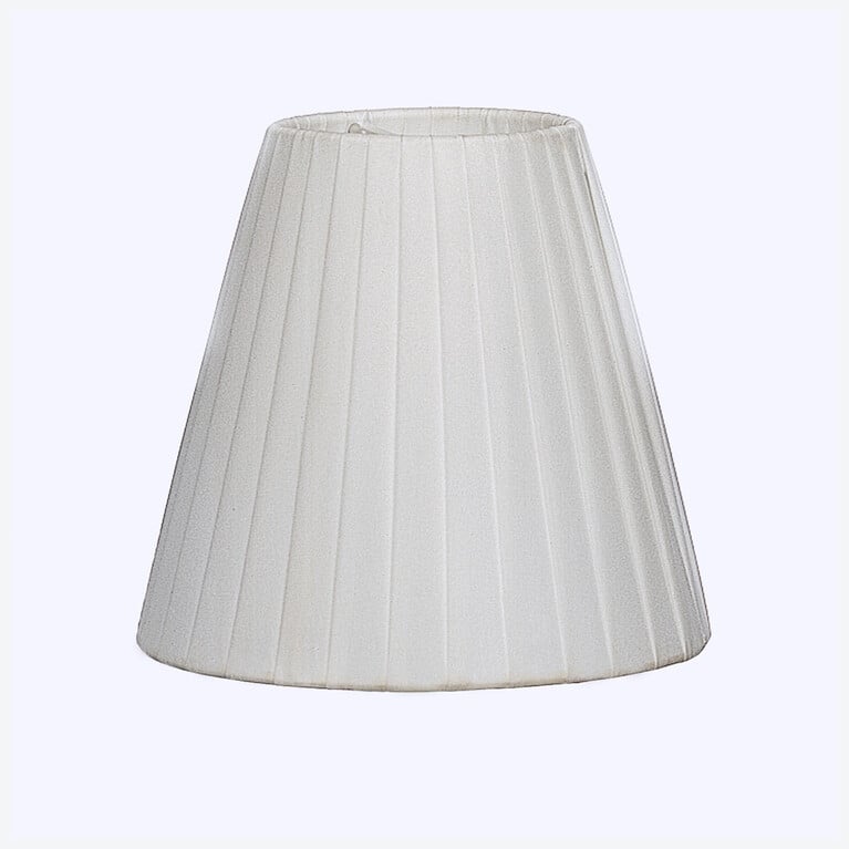 Fant&ocirc;me Lampshade Baccarat in Taffeta White View 1