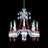 Zénith Chandelier Red (8L) 