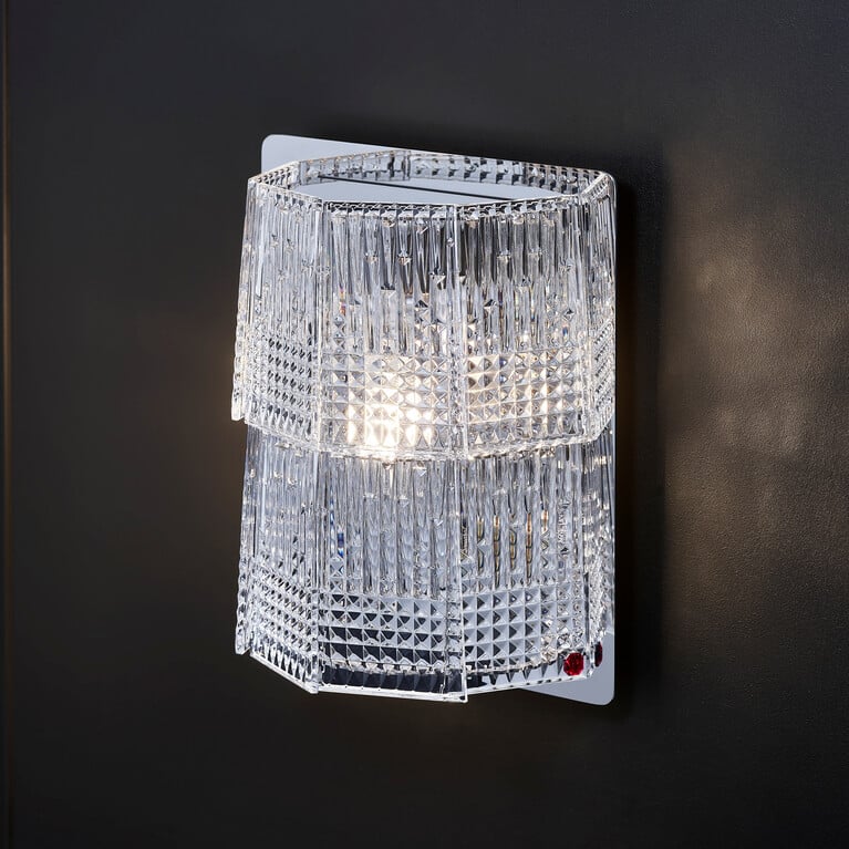 Applique Tuile De Cristal Piccadilly (1L) Baccarat in Cristallo Clear