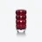 مزهرية لوكسور مستديرة Baccarat من كريستال أحمر