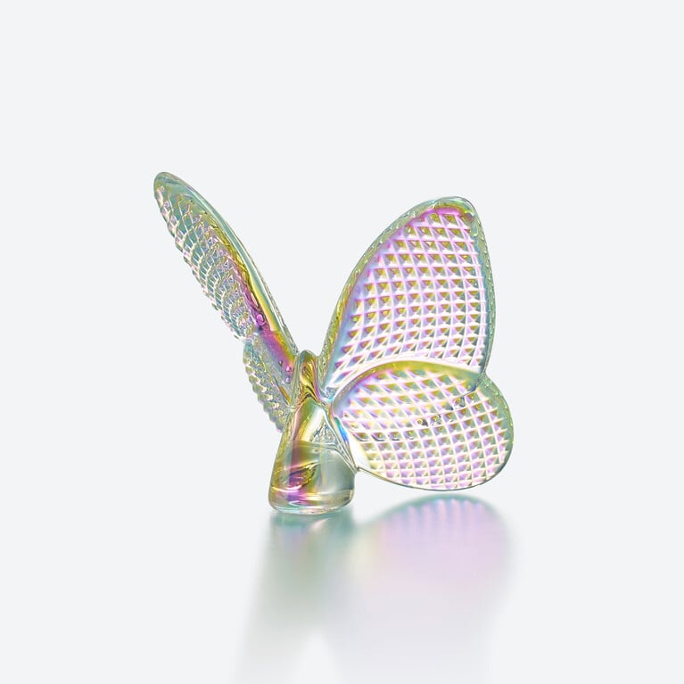 Lucky Butterfly Baccarat in Clear Crystal