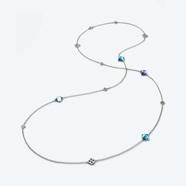 Mini Médicis Silver Long Necklace View 1