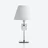 Torch Lamp Baccarat in Crystal White