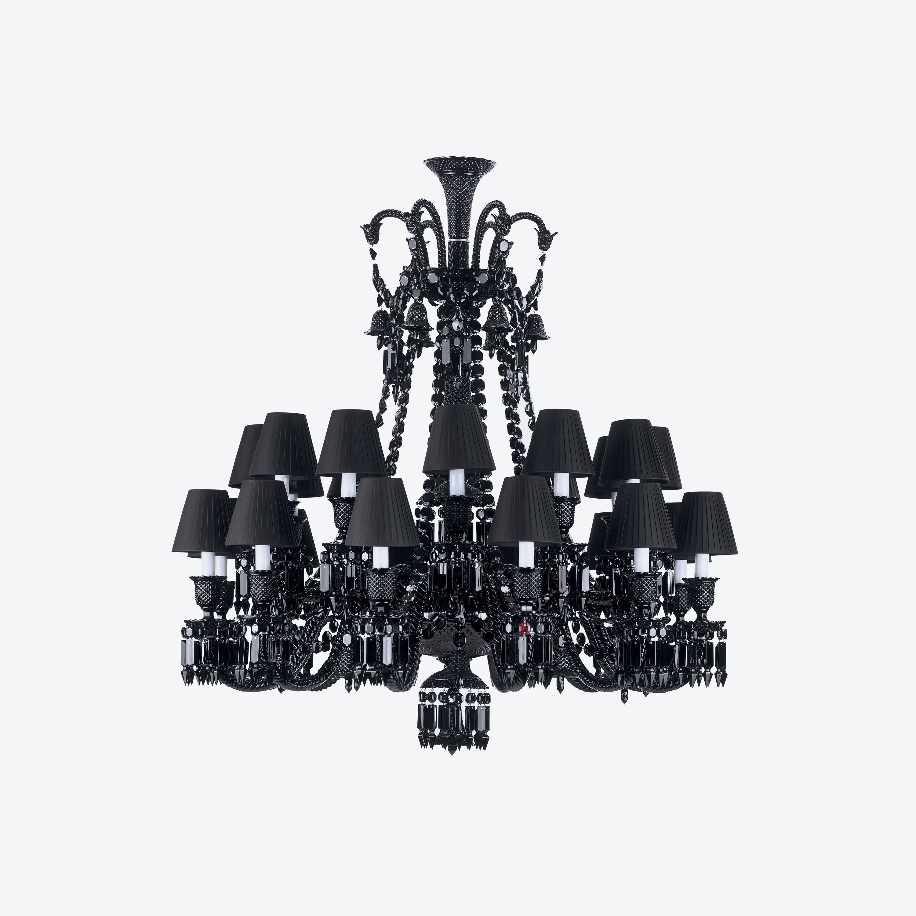 Baccarat black chandelier best sale