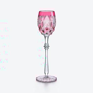 Tsar Wine Glass Baccarat, Wine glass in Crystal Pink