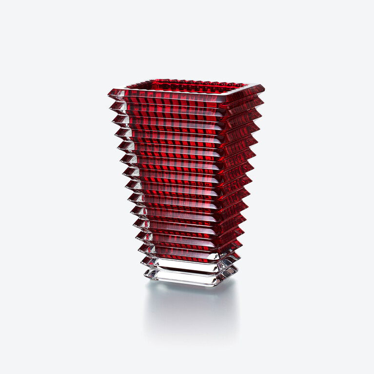 Eye Rectangular Vase S Red Baccarat
