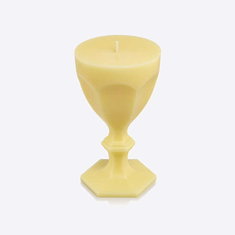 Harcourt Glass Candle Baccarat in Wax Yellow View 2