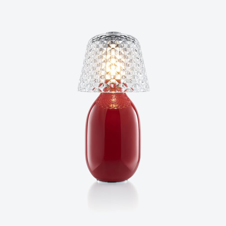 Baby Candy Light Nomadic Lamp Baccarat in Ceramic Red View 1