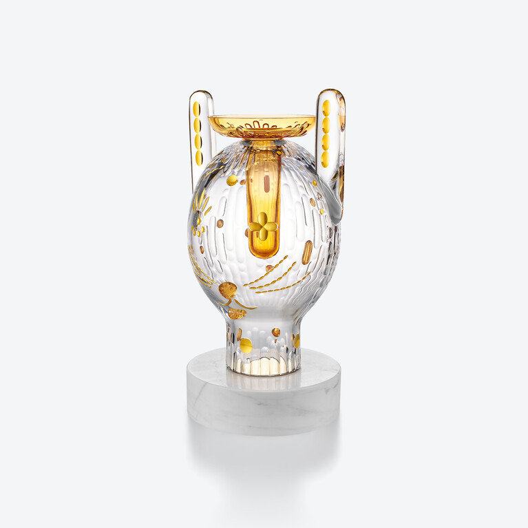 Sculpture Lapin Faunacrystopolis Baccarat en Cristal Clair