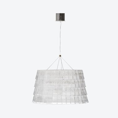 Tuile de Cristal Chandelier Piccadilly Baccarat, 클리어 크리스탈로 만든