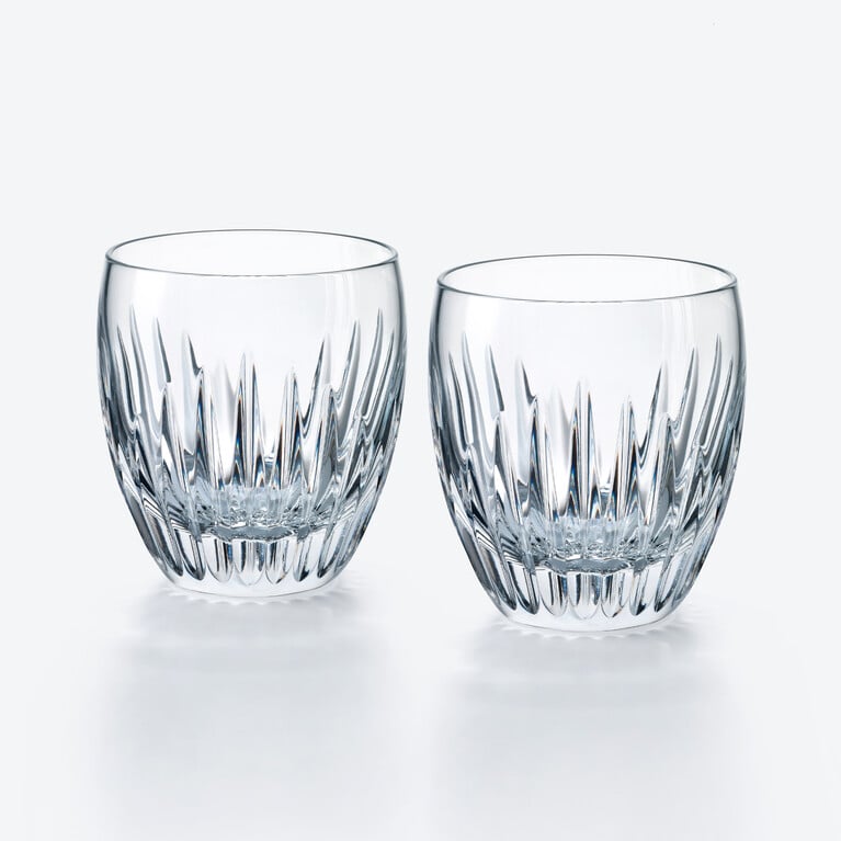 Mass&eacute;na Tumblers Baccarat, Water glass in Crystal Clear View 1