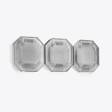 وحدة إضاءة حائطية أوكتوجن (3 مصابيح) Baccarat من كريستال شفاف