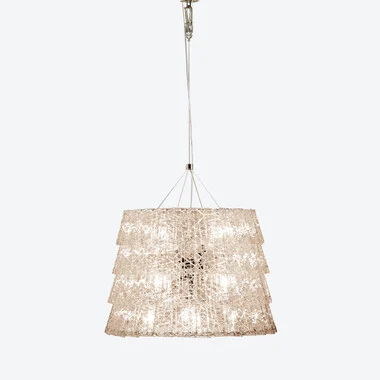 Tuile de Cristal Chandelier Frozen M Baccarat in Crystal Clear