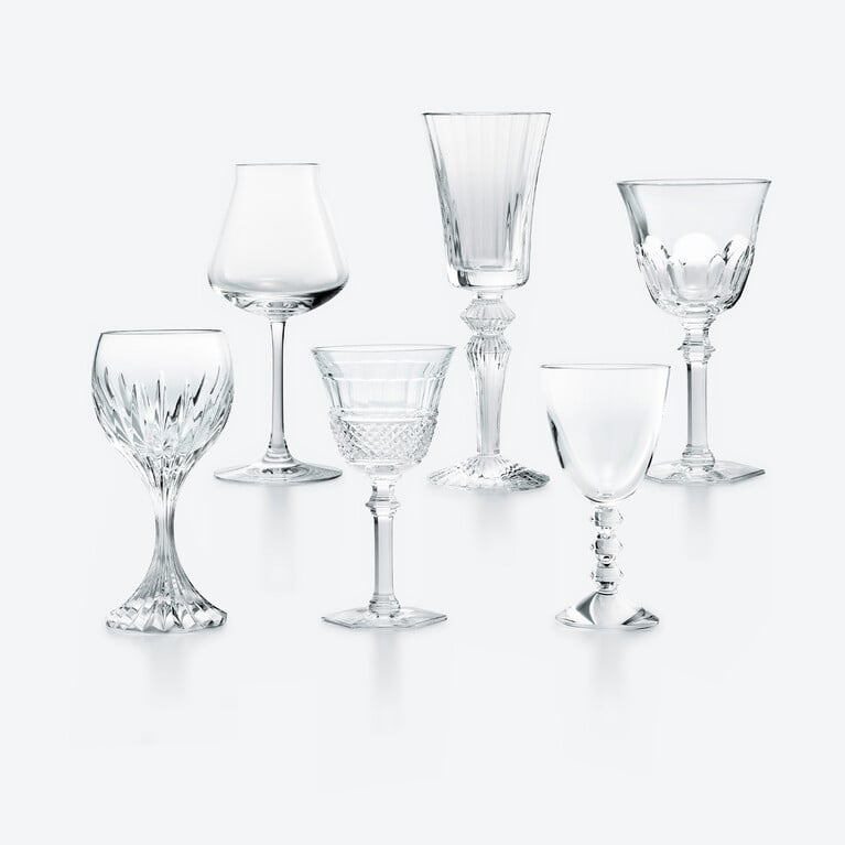 Wine Therapy Glasses Set Baccarat, Wine glass in Crystal Clear