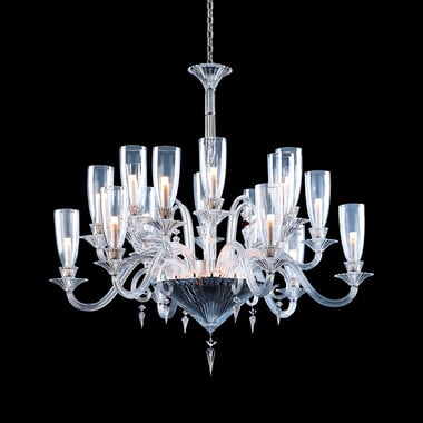 Lustre Mille Nuits Verrines (18L) Baccarat en Cristal Clair