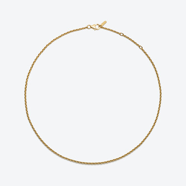 Short Forcat Chain Baccarat in 18-Karat Gold-Plated Silver