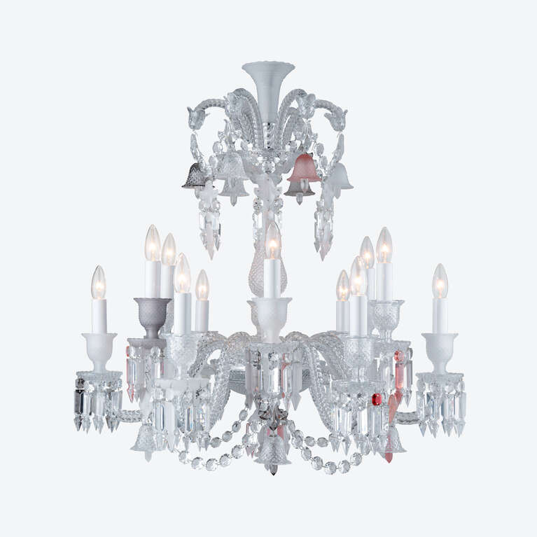 Zénith Flou, Je te Vois Flou Chandelier (48L) 