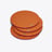 Octogone Coasters x4 Baccarat in Lacquer Orange