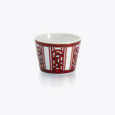 Timbale Arcadia Rouge Baccarat en Porcelaine Rouge