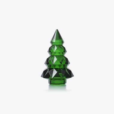 Noël Louxor Fir Baccarat in Green Crystal