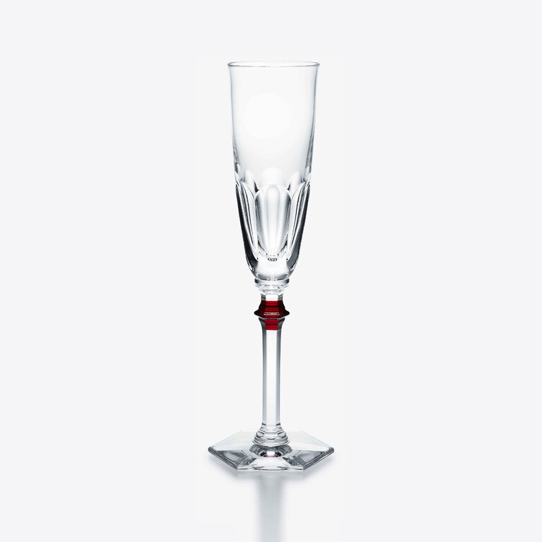 アルクールイヴ シャンパンフルート レッドボタン Baccarat、クリアのクリスタル製レビュー 1