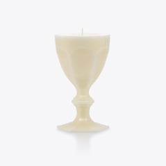 Select Bougie Verre Harcourt Baccarat en Cire Blanc