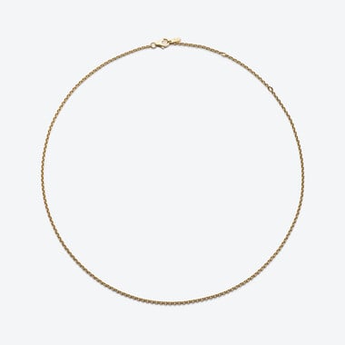 Forcat Mid-lenght Chain Baccarat in 18-Karat Gold-Plated Silver