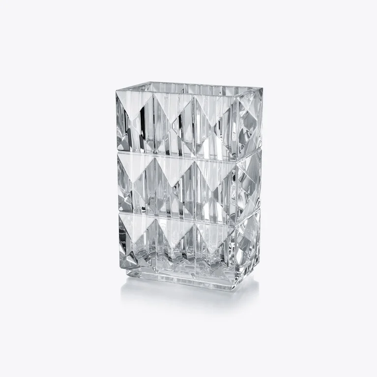 مزهرية لوكسور مستطيلة Baccarat من كريستال شفاف عرض 1
