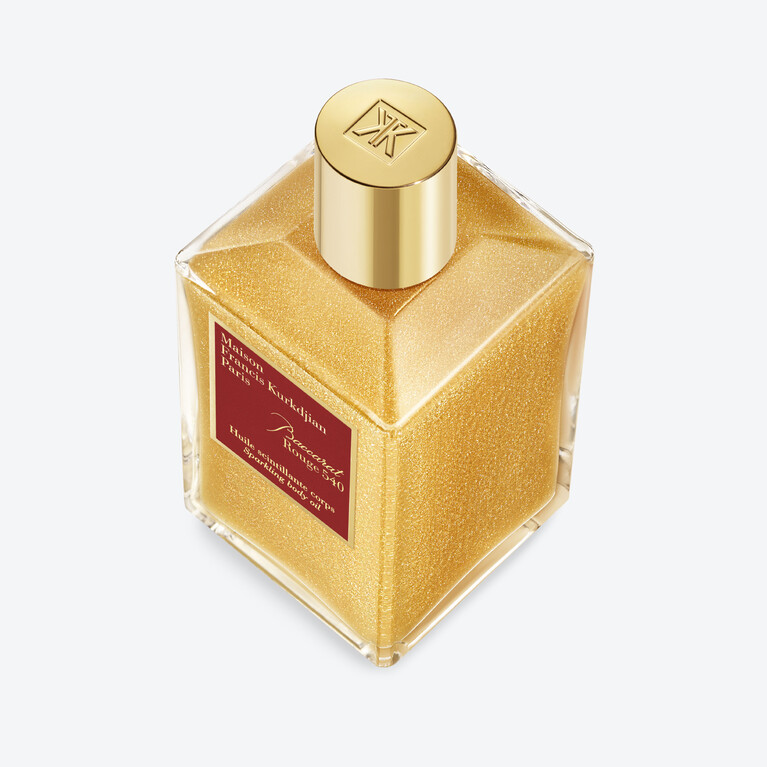 Baccarat Rouge 540 Sparkling Body Oil 200 mL Baccarat in Glass Clear View 2