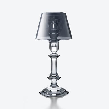 Harcourt Our Fire Candlestick Baccarat in Crystal Silver