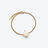 Trèfle Gold Plated Bracelet White
