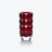 Louxor Round Vase S Baccarat in Crystal Red