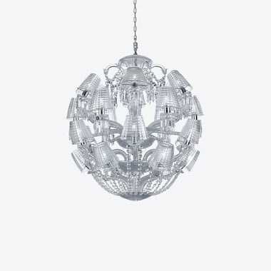 Lustre Le Roi Soleil (24L) Baccarat en Cristal Clair