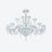 Mille Nuits Oval Chandelier (18L) Baccarat in Clear Crystal