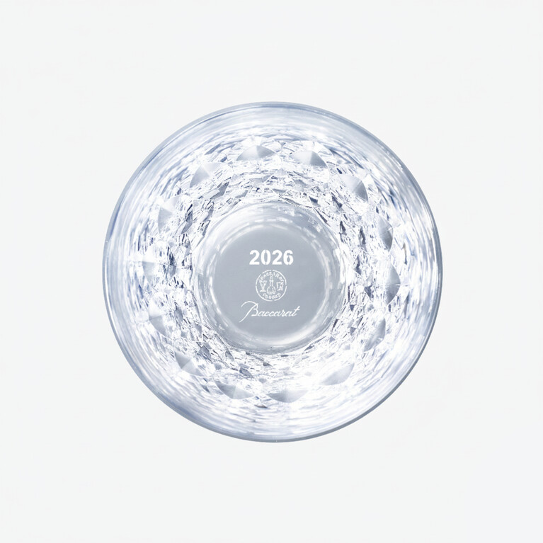 ダリア タンブラー 2026（Rイニシャル入り） Baccarat、クリアのクリスタル製