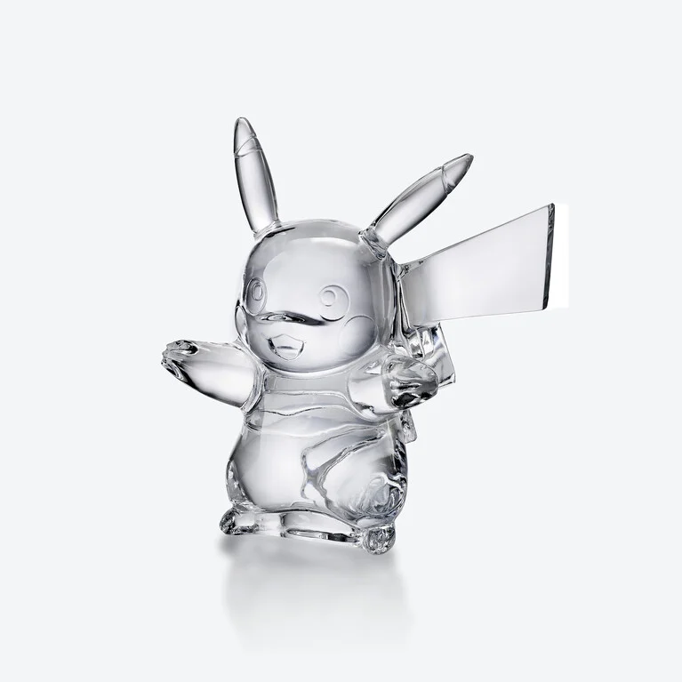 Figurine Pikachu Pok&eacute;mon Baccarat en Cristal Clair Voir 2