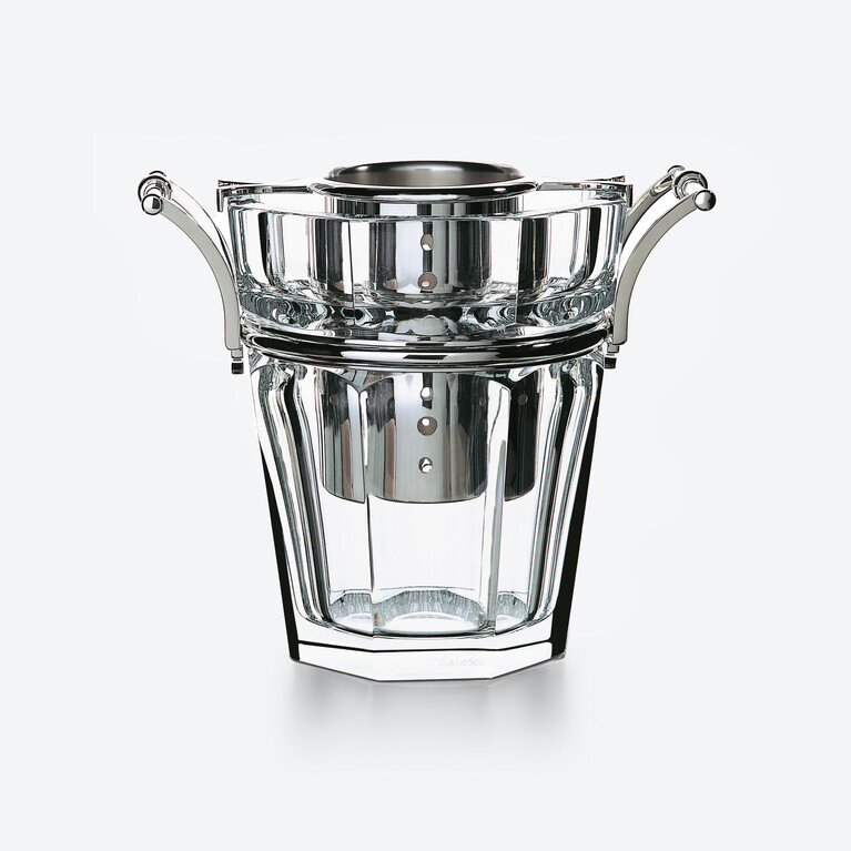 Harcourt Champagne Cooler Baccarat in Crystal Silver