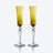 Mille Nuits Flutissimo Flutes Baccarat, Champagne flute in Crystal Yellow