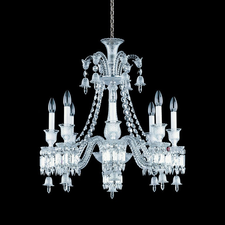 Z&eacute;nith Chandelier Short (8L) Baccarat in Crystal Clear View 1