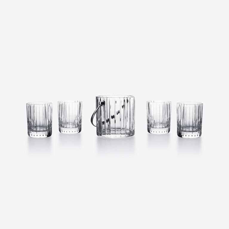 Harmonie On The Rocks Tumblers and Ice Bucket Set Baccarat, Spirit glass in Crystal Clear View 1