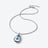 Fleurs de Psyd&eacute;lic Silver Necklace Baccarat in Silver Blue