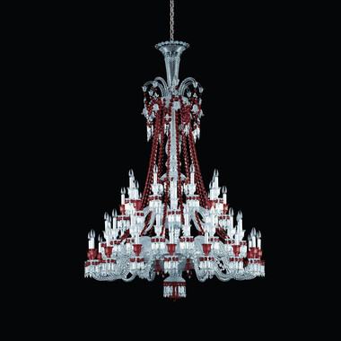 Z&eacute;nith Red Chandelier Baccarat in Crystal Red