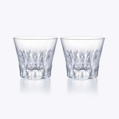 ダリア タンブラー 2026 ペア Baccarat、クリアのクリスタル製