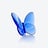 Lucky Butterfly Baccarat in Blue Crystal