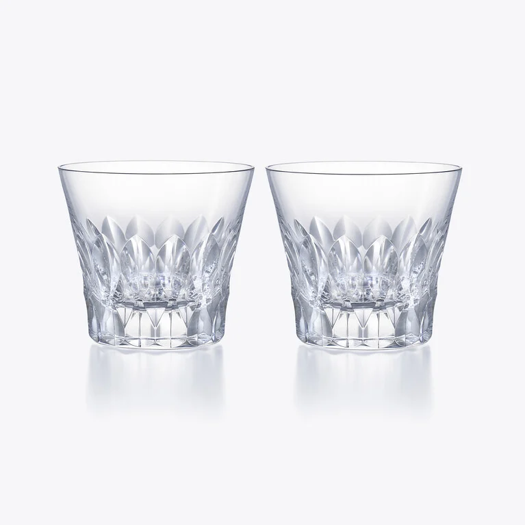 ダリア タンブラー 2026 ペア【刻印サービス対応品】 Baccarat、クリアのクリスタル製レビュー 1