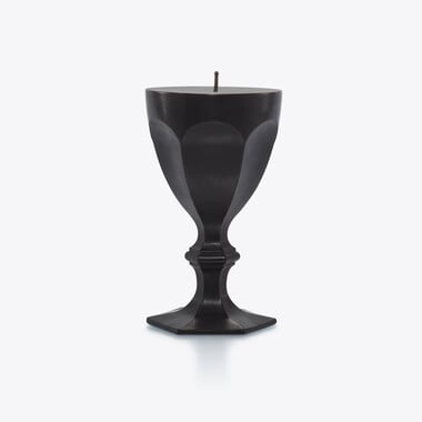 Harcourt Glass Candle Baccarat in Wax Black