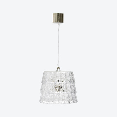Tuile De Cristal Frozen Chandelier Baccarat in Crystal Clear
