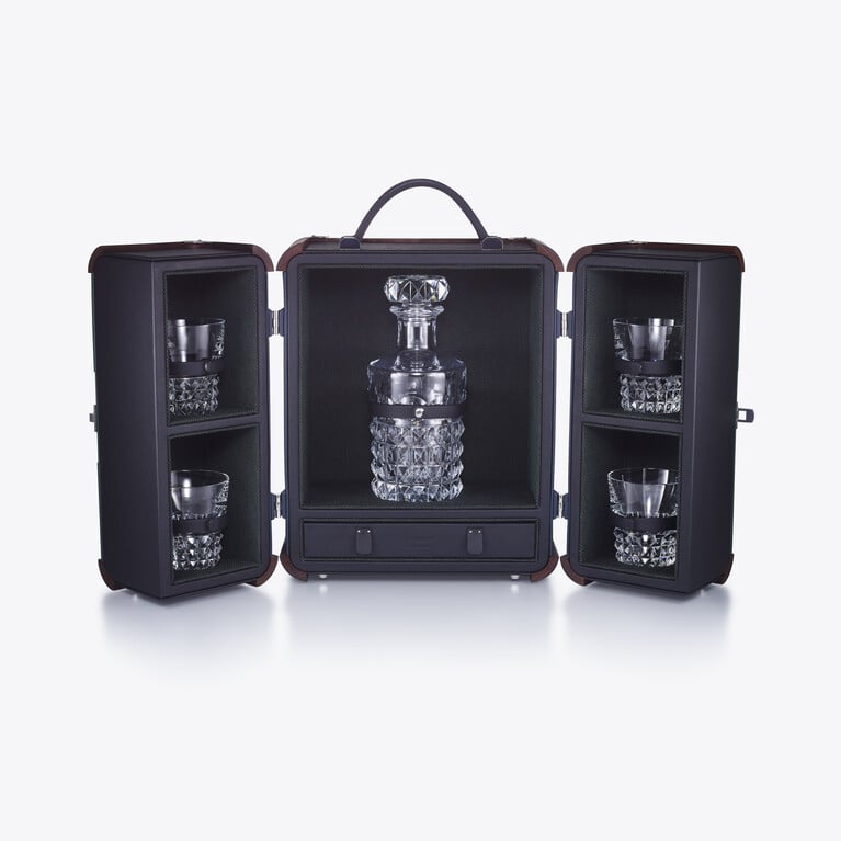 Octogone-Koffer Louxor Baccarat in Mehrfarbigem Leder Siehe 2