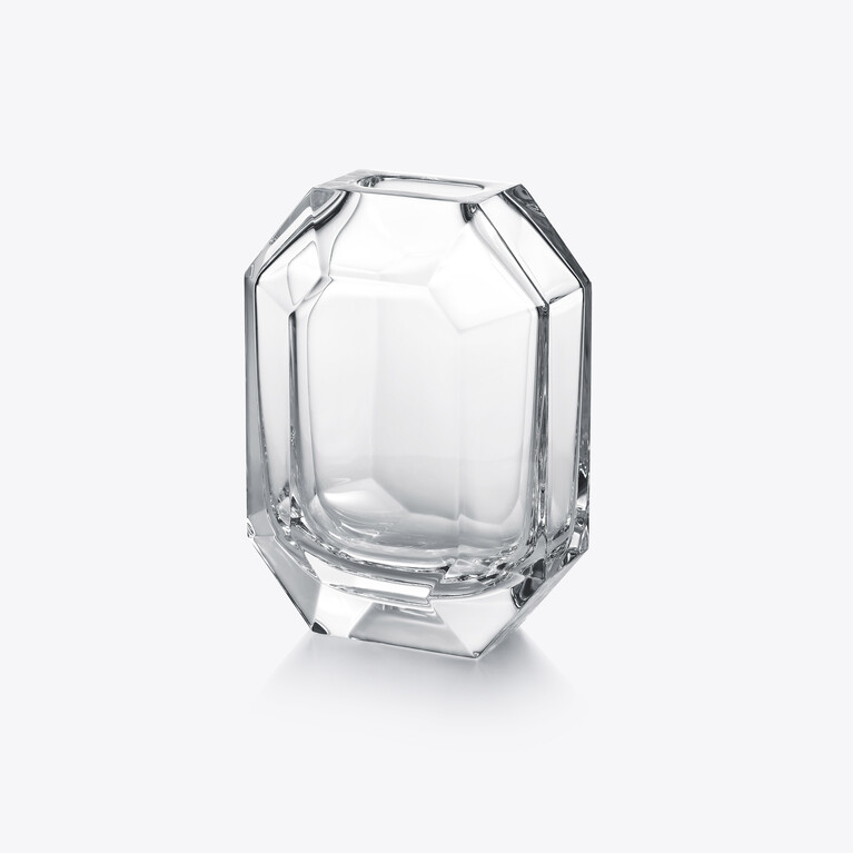 Octogone Bud vase Baccarat in Crystal Clear